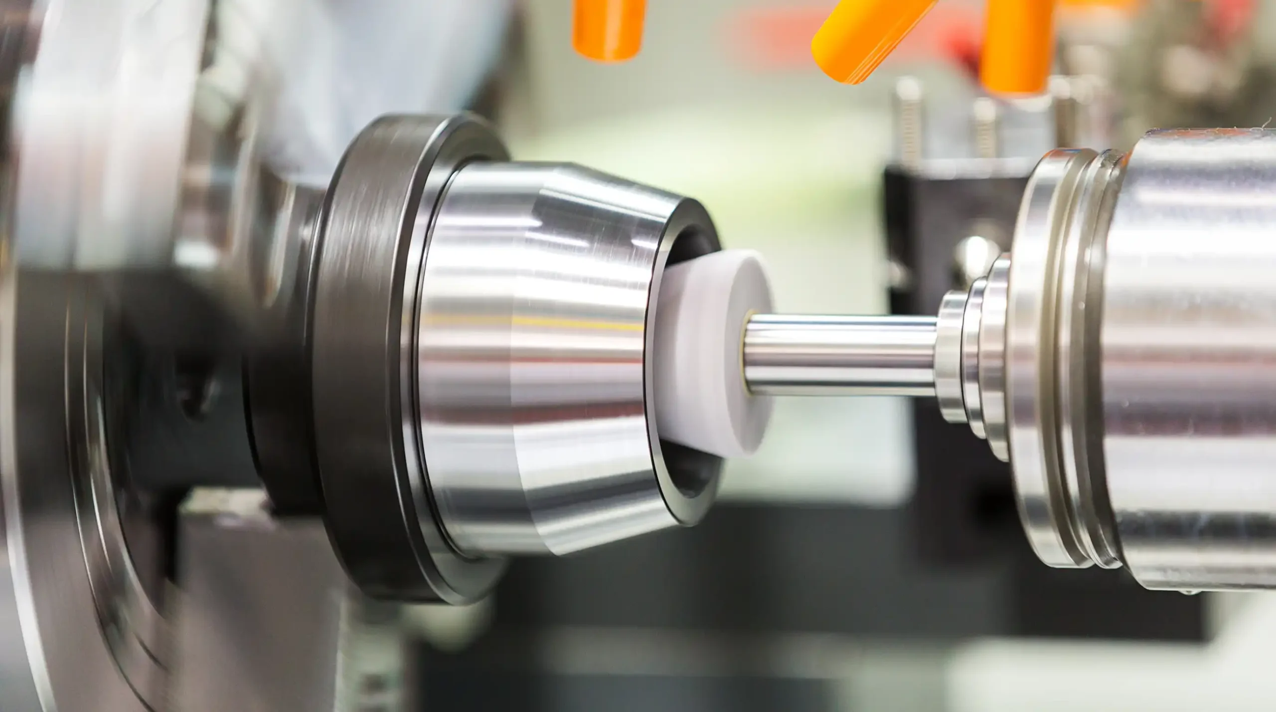 Automated internal diameter CNC precision grinding machine machining a cylindrical tungsten carbide tool die